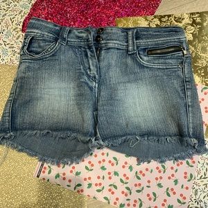 Blue Jean stretch cute shorts shorts